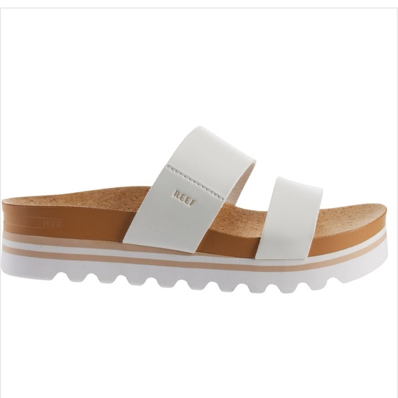 Reef | Women's WHITE CLOUD Cushion Vista Hi Slides | Size: 11 - Picture 2 of 7
